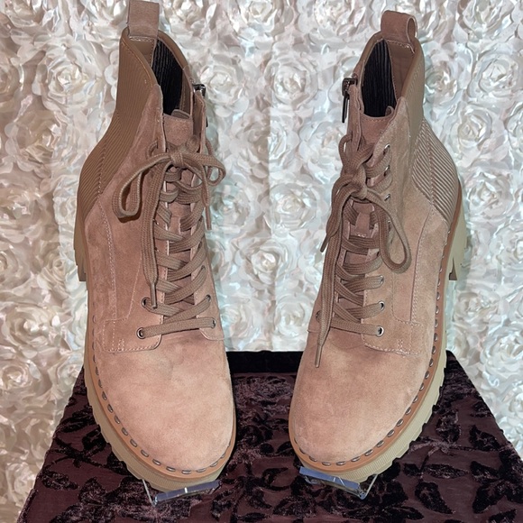 Vince Camuto Combat Boots VC Movelly Sz8.5 - Picture 2 of 11